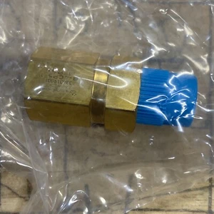 New Swagelok Brass B-4cp5-1 1-Piece Poppet Check Valve Sealed 1psi - Picture 1 of 2