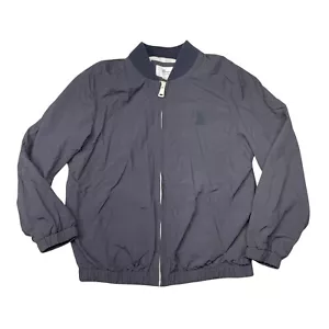 Bomber giacca a vento Bonpoint bambino 10 grigio full zip foderata in jersey - Foto 1 di 10