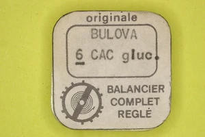 Balance complete BULOVA-WESTFIELD 6CAC 6BM 6BMC 6CA 6CE GLUC. bilanciere 721 NOS - Picture 1 of 1