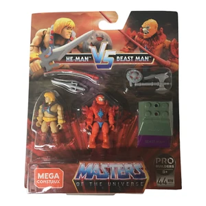 Mega Construx Masters of the Universe HE-MAN vs BEAST MAN 44pc Set GNN73 - Picture 1 of 9