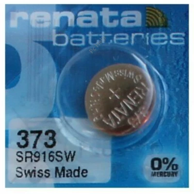 Pile pour montre Renata SR916SW 373 SR916 SR68 pile bouton 0% mercure Swatch - Photo 1/4