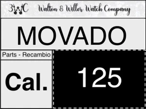 1 Pc Movado 125 Original parts GENUINE recambio New NOS Movado125 vintage - Imagen 1 de 5