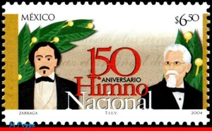 2380 Mexico 2004 NATIONAL ANTHEM, 150 YEARS, - Picture 1 of 2
