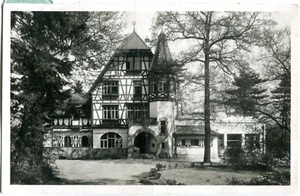 Postal fotográfica de Basilea, hotel-restaurante Waldhaus i.d. duro años 30 - Imagen 1 de 1