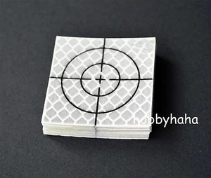 100pcs Reflector Sheet 50 x 50 mm Reflective Tape Target New - Picture 1 of 2