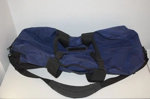LL BEAN Adventure Duffle Bag Heavy Duty Nylon Blue Travel 16" x 32" x 13" Large - Picture 1 of 10