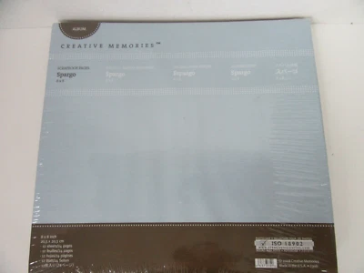 Páginas de refil Creative Memories 8x8 Spargo 12 folhas - Imagem 1 de 2