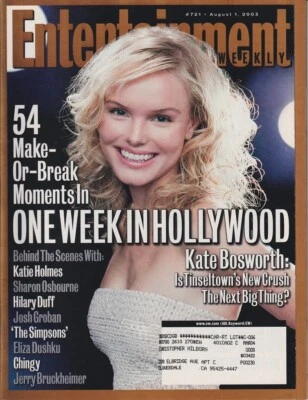 Entertainment Weekly 721 Aug 1 2003  KATE BOSWORTH   Hollywood Behind the Scenes - Image 1 of 3