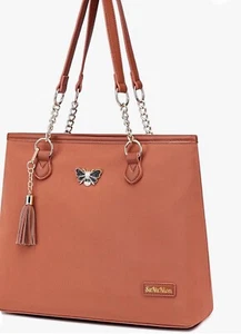 Tragetasche für Damen - Reißverschlusstaschen, Fächer, Schultertasche Handtasche - Bild 1 von 5