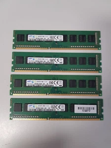 16GB 4x4GB DDR3-1600 RAM Arbeitsspeicher PC3-12800U SAMSUNG - Bild 1 von 3