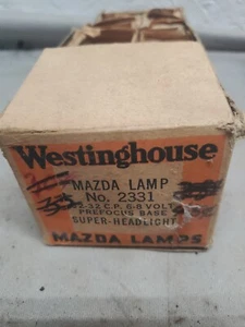 VINTAGE NOS WESTINGHOUSE 6-8 VOLT LAMPS - NO. 2331 - Picture 1 of 6