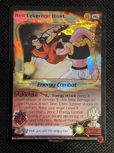 Red Leverage Blast HOLO FOIL Rare LIMITED 116 DBZ TCG Dragon Ball Z Score CCG - Picture 1 of 12