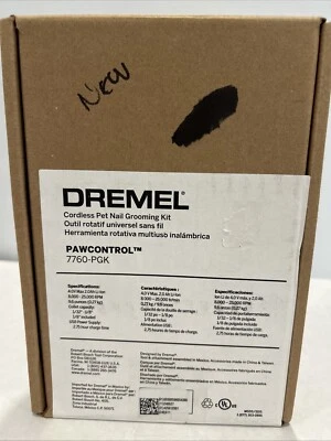Amoladora de uñas para perros Dremel 7760-PGK Paw Control recortadora inalámbrica de aseo de mascotas NUEVO Foto 1 de 4