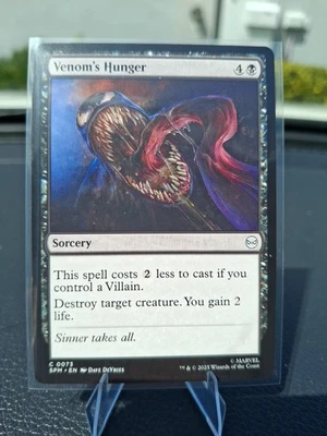 MTG Magic the Gathering Venom's Hunger (73/308) Marvel's Spider-Man NM - Image 1 of 2