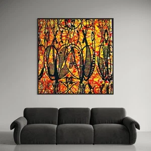 Abstract Expressionist Painting on 100% Cotton Canvas - Bild 1 von 13