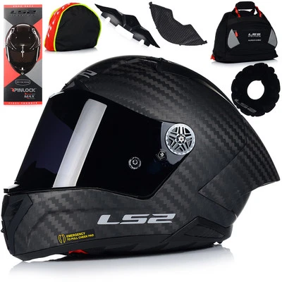 Motorradhelm LS2 FIM FF805 Thunder Carbon GP Aero +2 Visiere Integralhelm Helm