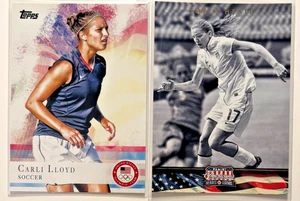 (2x) Carli Lloyd & Tobin Heath 2012 Topps/Panini Team USA Lote de Fútbol - ¡LEYENDAS! - Imagen 1 de 2