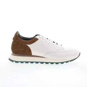 Pastori by Di Bianco Lucius Nappa Suede Ivory Mens Beige Sneakers Shoes 9 - Picture 1 of 5