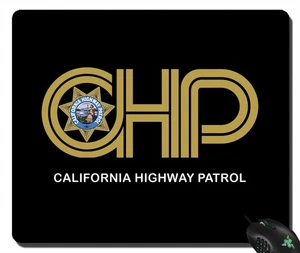 California Highway PATROL CHP CHiPs P mousepad lock edge macbook asus acer hp PC - Picture 1 of 3