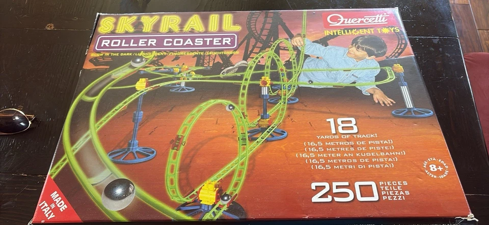 Quercetti Skyrail Roller Coaster Glow In The Dark  Marble Run Pre-Owned  - Image 1 of 2