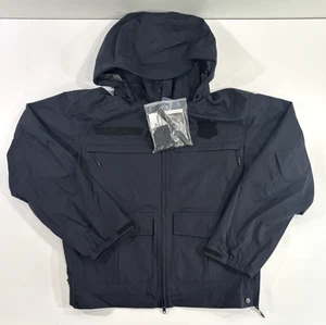 NWT 4XL REG FLYING CROSS DUTYGUARD HARDSHELL JACKET 57900 NAVY PATCHES REMOVED - Picture 1 of 6