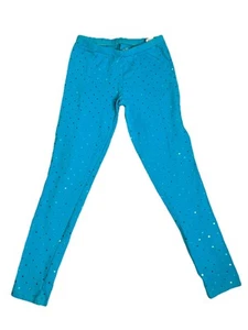 SO Leggings morbidi blu con paillettes bambina taglia 12 elasticizzati - Foto 1 di 12