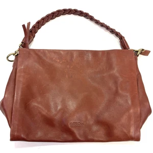 American Leather Co Vollnarbenleder Hobo Handtasche Schultertasche - Bild 1 von 16