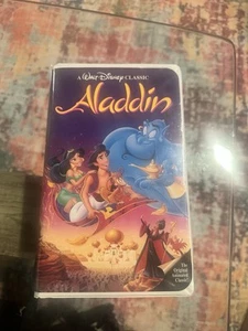Rare Walt Disney's Aladdin (vhs 1992) Black Diamond Edition Collectors - Picture 1 of 5