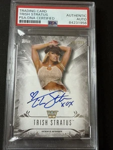 2016 WWE Topps Undisputed Trish Stratus On Card Auto #180/299 PSA Authentic Auto - Picture 1 of 2
