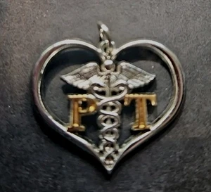 Nuovo ciondolo P T per collana argento e oro gioielli donna-fg3328 - Foto 1 di 4