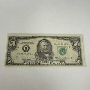 1985 50 Dollar Bill - Picture 1 of 5