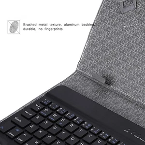 7''-7.9'' Tablet Universal PU Protective Case Cover Keyboard (White - Picture 1 of 19