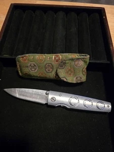 2010 Mcusta Seki Japan 95D Matsuba VG-10 Damascus San Mai Folding Pocket Knife - Picture 1 of 13