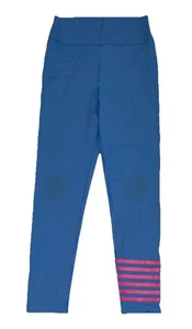 Leggings AB Addison Bay Everyday azul con rayas rosas ropa deportiva para mujer talla grande - Imagen 1 de 8