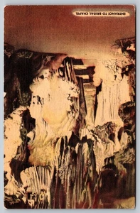 Cartolina d'epoca ingresso grotta nuziale Camdenton MO lago Ozarks - Foto 1 di 2