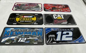 6 Pc NASCAR Vehicle License Plates - Picture 1 of 8