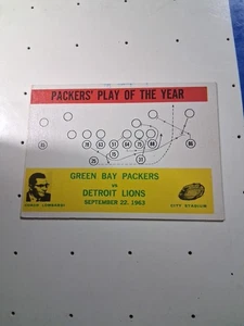 1964 Philadelphia Football Packers Play Of The Year #84 Vince Lombardi HOF  - Picture 1 of 2