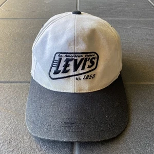 De Colección Gorra Levi’s Snapback Años 90 Negro Blanco Bordado Logo Licencia EE. UU. - Imagen 1 de 12