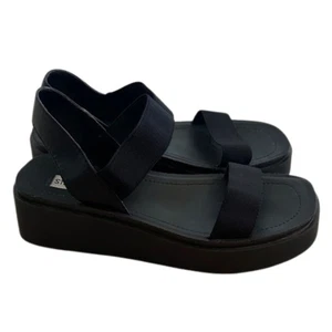 Steve Madden Justine Sandal Slip On Womens Size 8 M Platform Stretchy Strap Shoe - Foto 1 di 14