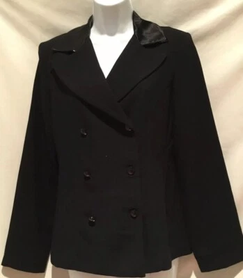 RAMPAGE~BONITO BLAZER NEGRO~grandes detalles~JRS TALLA:7 Foto 1 de 4