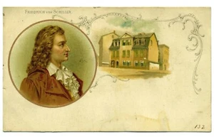 Tarjeta postal privada (C. 1898-1907) Friedrich von Schiller - Imagen 1 de 2