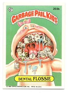 FUC045 1986 Topps Garbage Pail Kids #203b Dental Flossie - Picture 1 of 2