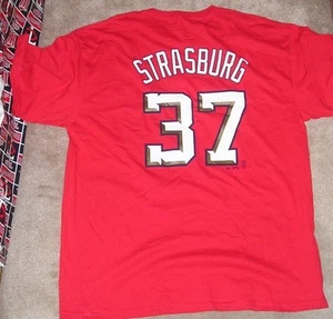 NEW MLB Stephen Strasburg Washington Nationals Jersey Style T Shirt L Large NWT - Picture 1 of 4