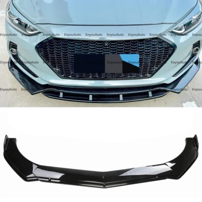 For Hyundai Elantra UNIVERSAL Front Bumper Lip Spoiler Splitter Glossy Black - Image 1 of 4