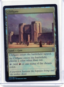 Cliffgate 350 Foil Baldur's Gate MTG Magic Commander LP - Picture 1 of 2