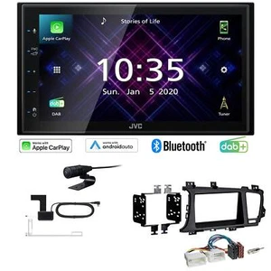 JVC Autoradio Apple CarPlay Android Auto DAB+ für KIA Optima ab 2012 schwarz - Bild 1 von 8