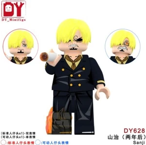 2 inch Custom One Piece Sanji Minifigure with Base and Wanted Poster, New/Mint - Picture 1 of 1