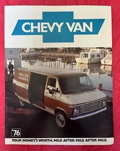 1976 Chevrolet "CHEVY-VANS" - Original Van Dealer Sales Brochure / Catalog - Picture 1 of 7