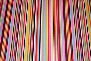 Multi Coloured Rainbow Stripe Fabric  100% Cotton Material   Oeko Tex