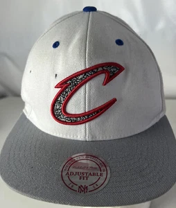 Cleveland Cavaliers Mitchell & Ness Snapback Hat Cap NBA Stains Marks - Picture 1 of 4